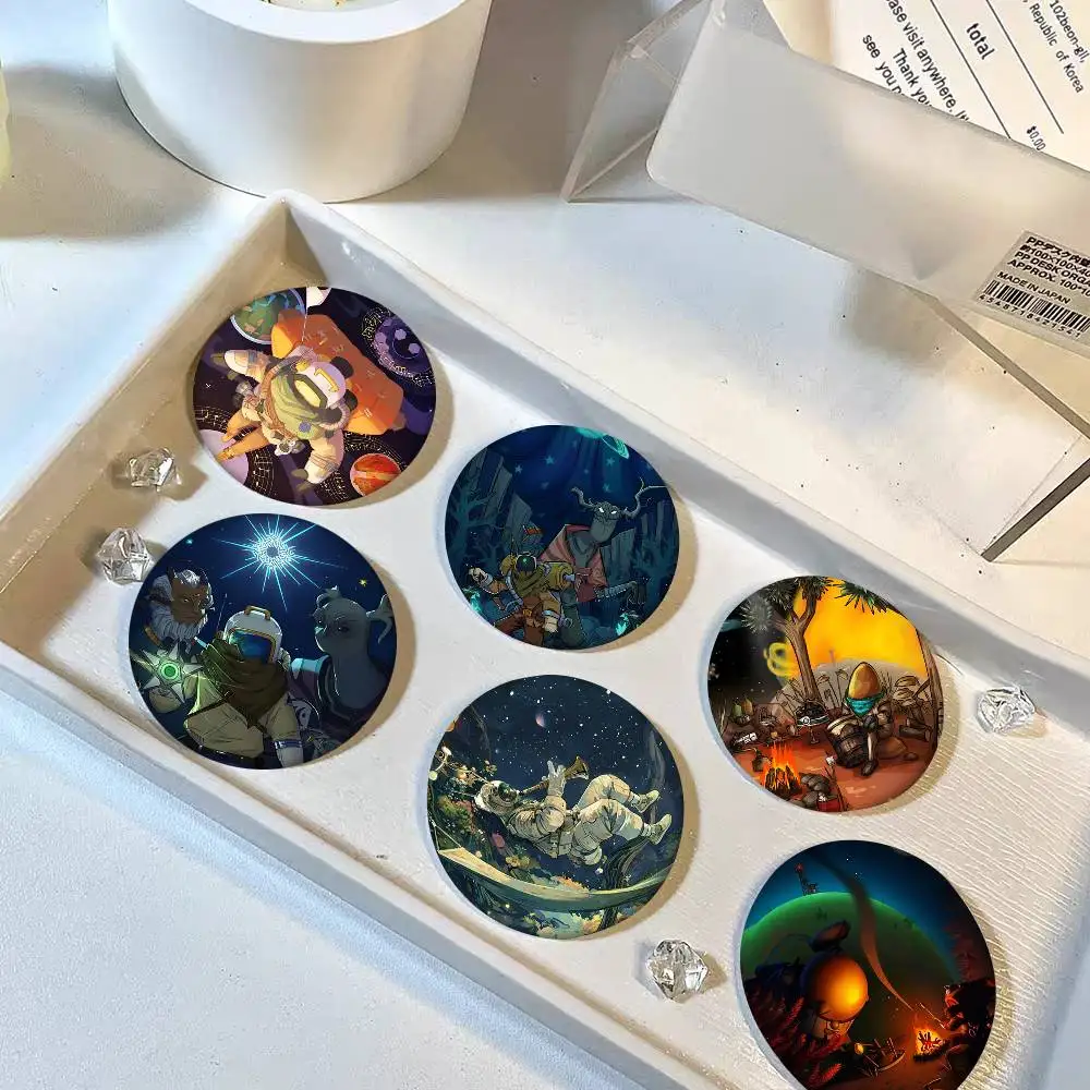 Game Outer Wilds Round Badge Creative Brooch Clothing Backpack Accessories Lapel Pin