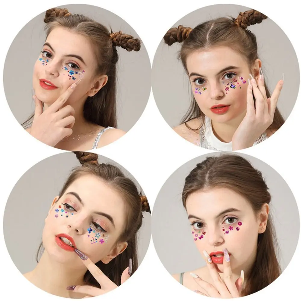 Reusable Face Paint Templates Hand Painting Hollowed Body Art Paint Stencils Easily Use Decorative DIY Makeup Tools Party