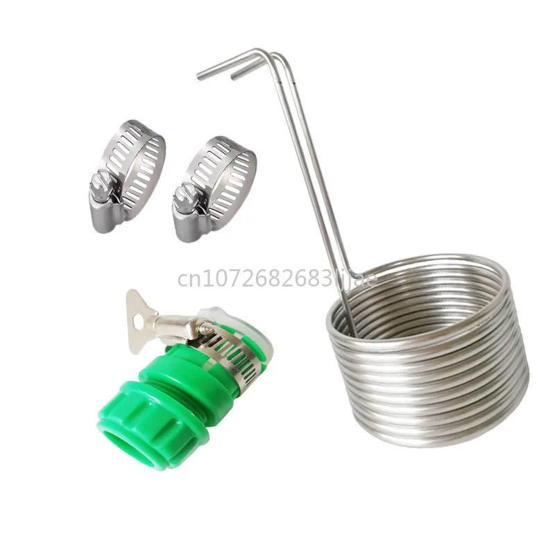 

Stainless Steel Wort Cooler Home-Brewed Beer Cooling Coil Suit Wort Cooling Tube Condenser Spiral Tube