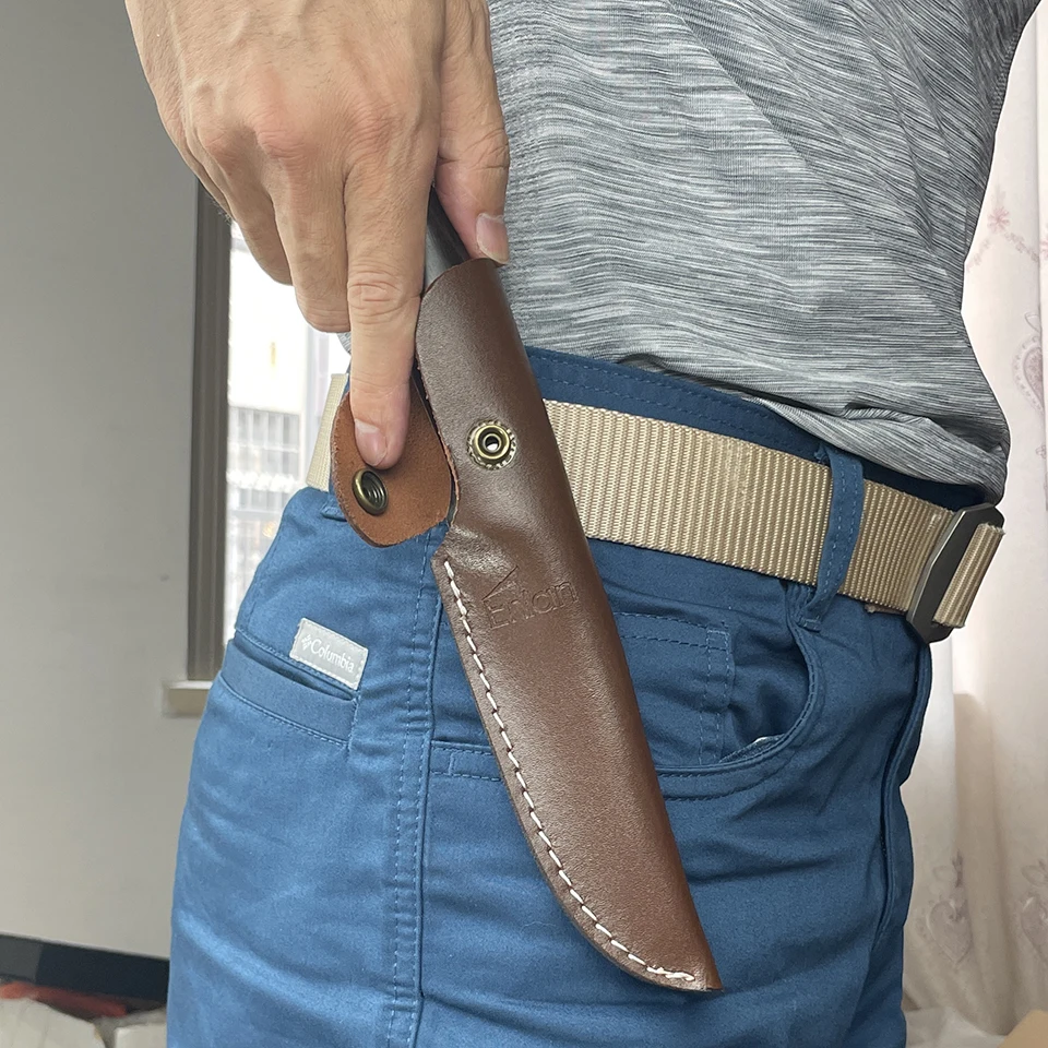 Messer halter mit fester Klinge und fester Klinge Outdoor-Werkzeug Gürtels ch laufe Jagd Multi Holster tragen Scheide Leder Scheide