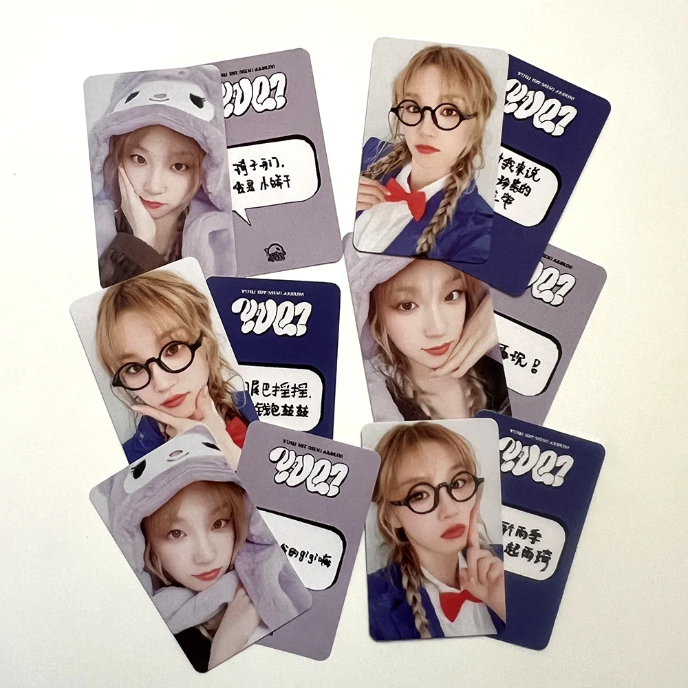 Kpop 3Pcs/Set (G)I-DLE YUQI 1st Mini Chinese Album Double Sided Character LOMO Card Greeting Postcards Special Edition Photocard