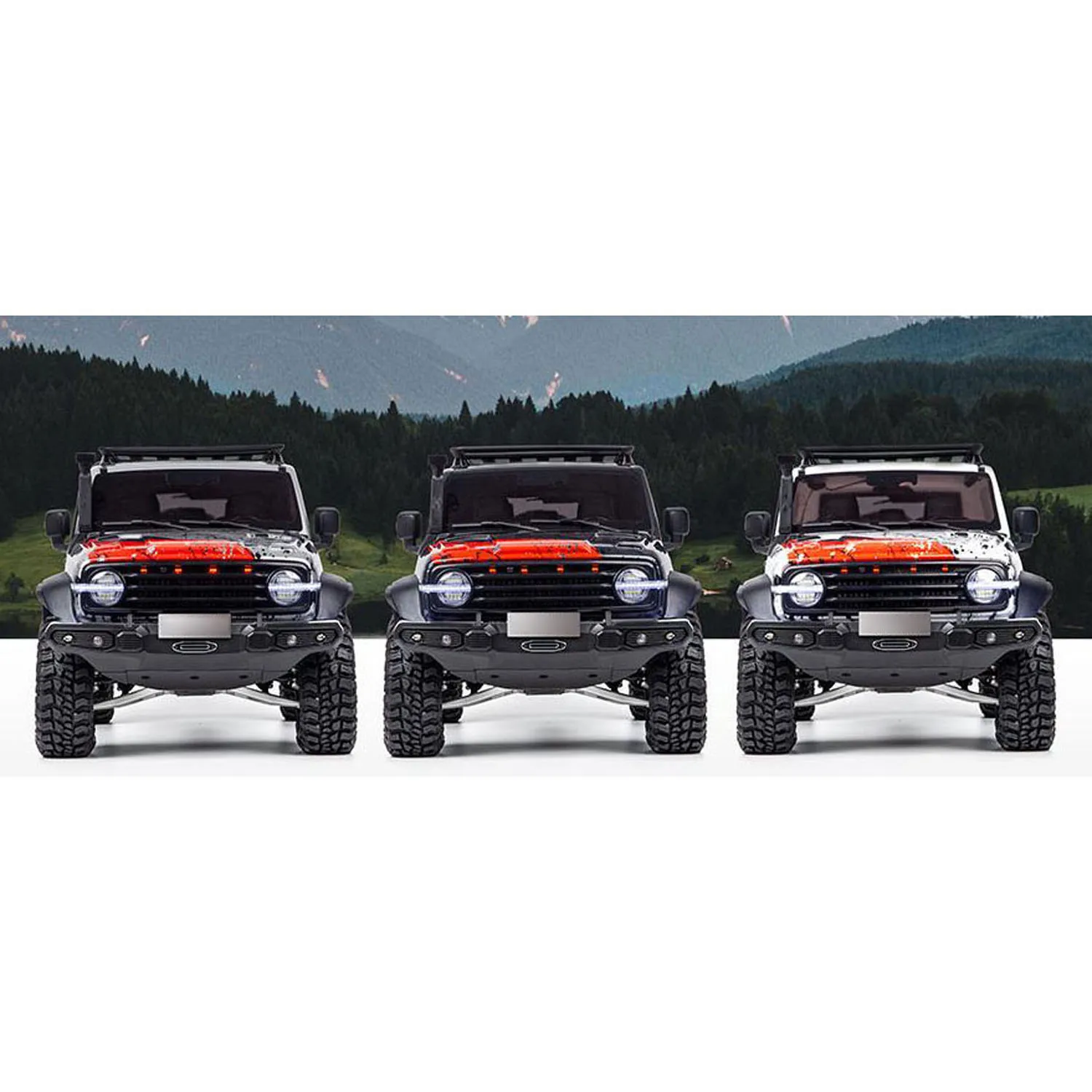 Crawler rc 1/8 carro tanque 300 edição comemorativa 4wd controle remoto fora de estrada veículo eixo bloqueio escovado motor esc luz presente