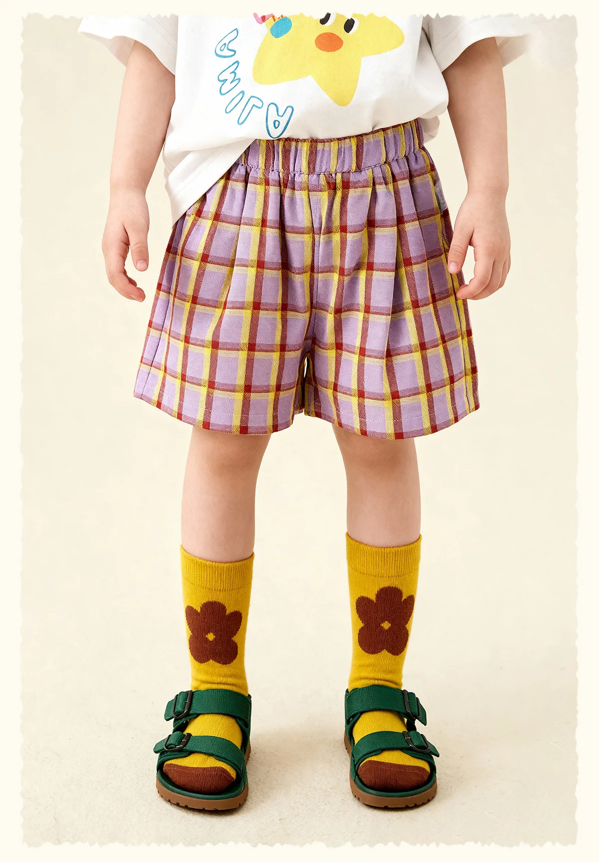 Amila 2026 Sommer-Kindershorts, energiegeladene, vielseitige Stile, Vintage-Kontrastfarbe, vielseitige, modische Freizeitshorts – Detail 21