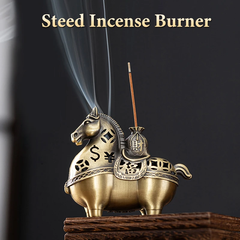 ⑧ Year Of The Horse Get Rich Incense Burner Aromatherapy Burner Sandalwood Burner Incense Plate Incense Burner Crafts