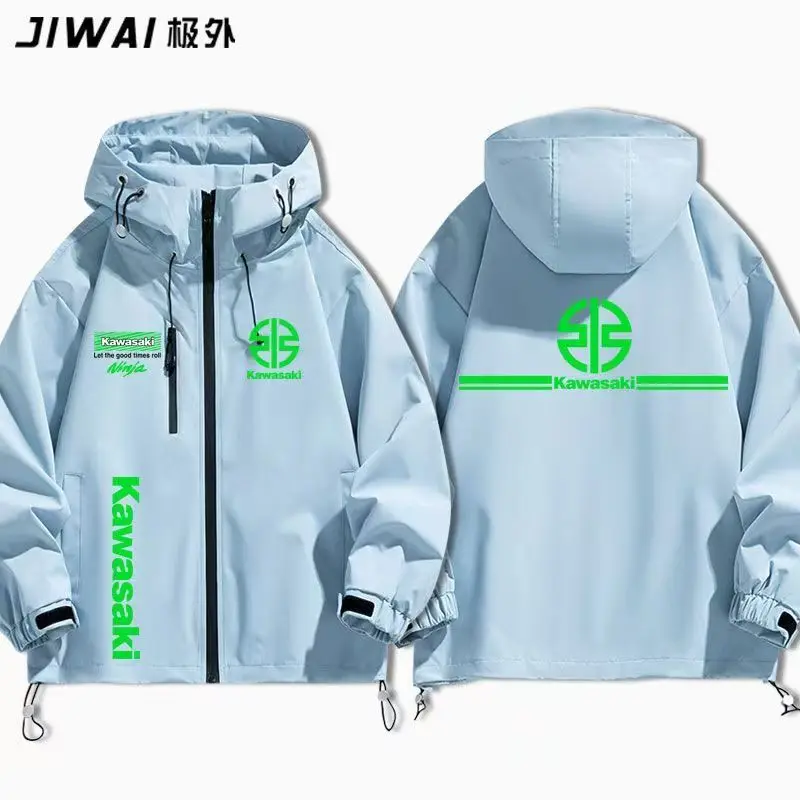 

Kawasaki Kawasaki Heavy Motorcycle 3-in-1 Charge Jacket NINJA Autumn/Winter Cycling Long Sleeve Upper Clothing