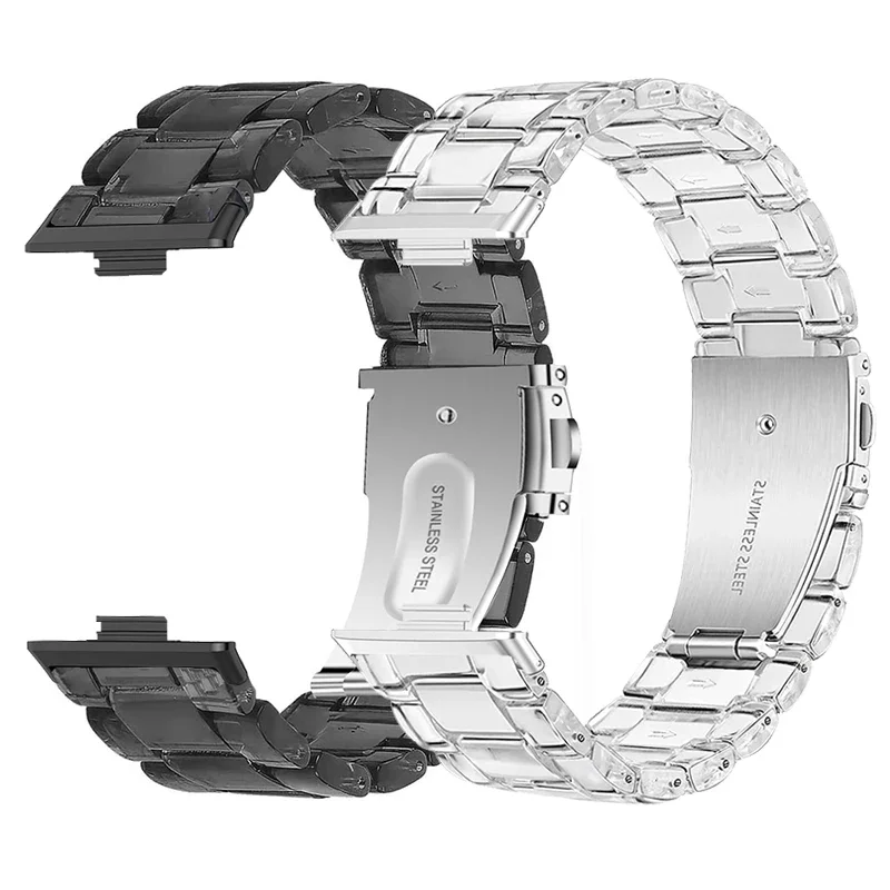Armband für Huawei Watch Fit 3, klares Harzarmband für Huawei Watch Fit 3 Smart Watch Zubehör für Huawei Watch Fit 3 Uhrenarmband