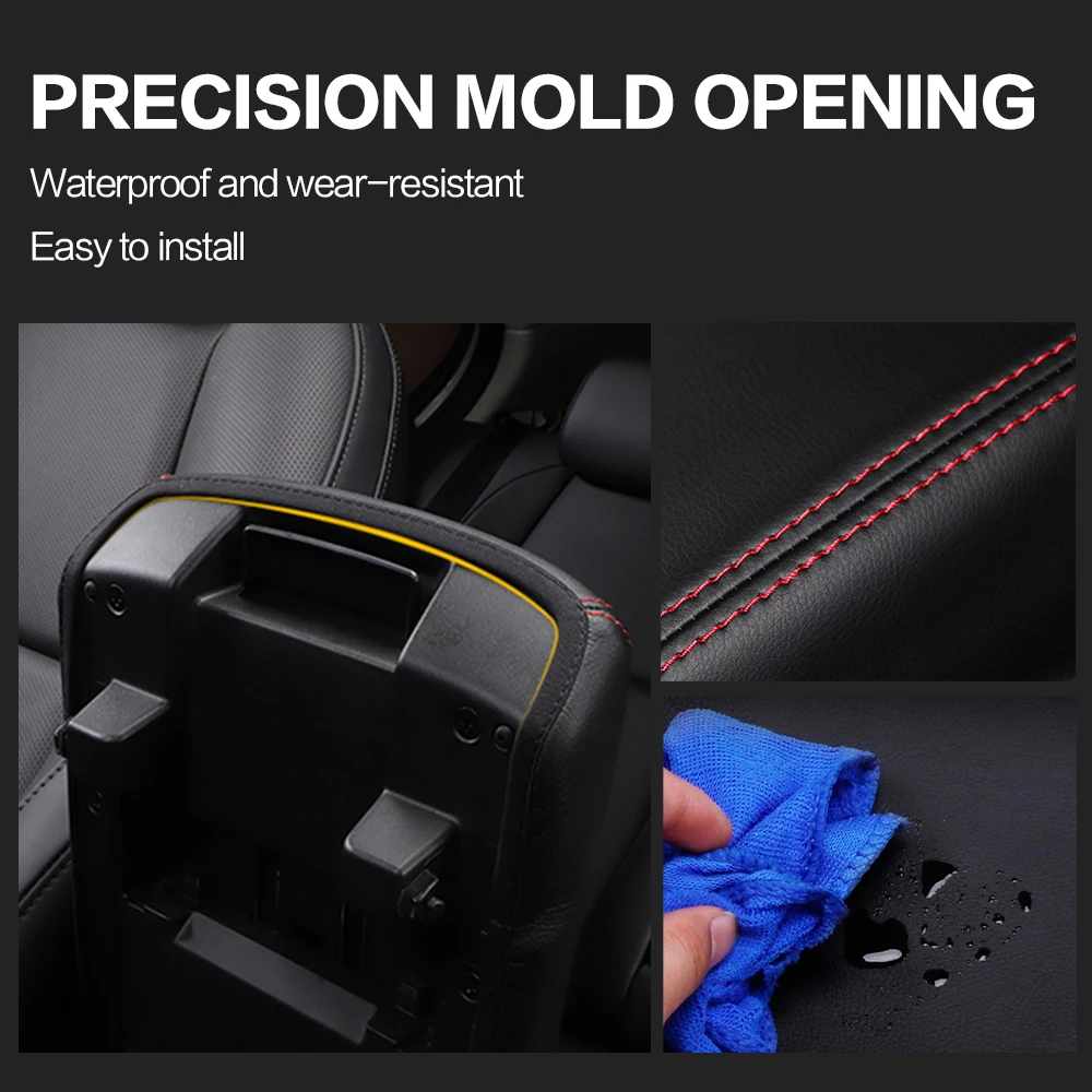 1PCS Auto Decoration Accessories Car Center Console Armrests Box Cover Decorative Interior Trim For Mazda 3 2019 2020 2021 2022