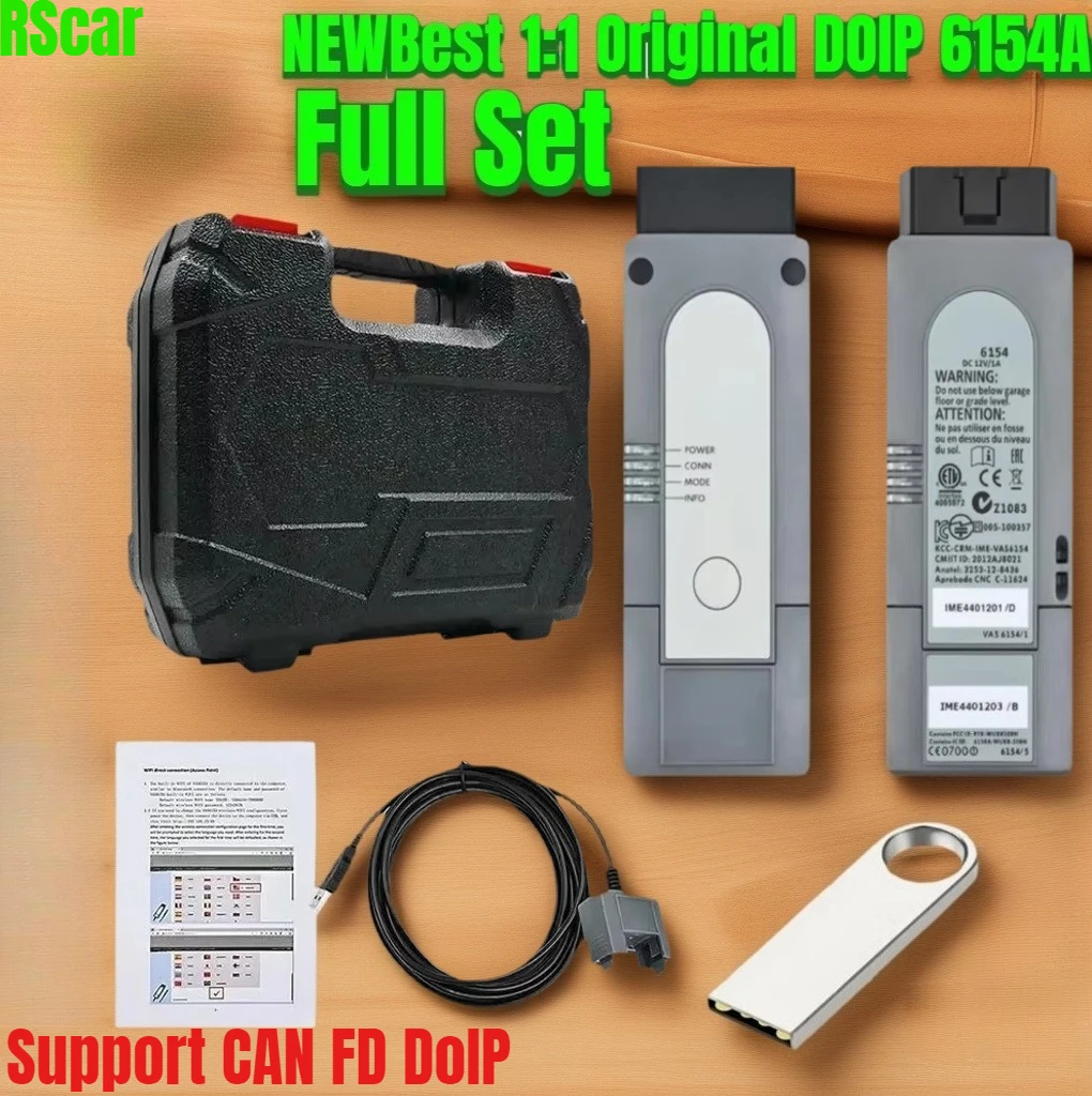 

NEWBest ForVAGVNCI 6154A Original Shell DOIP S V24.1 E18 Поддержка CAN FD DoIP Оригинальная крышка драйвера Полная функция Super OBD2 Tool