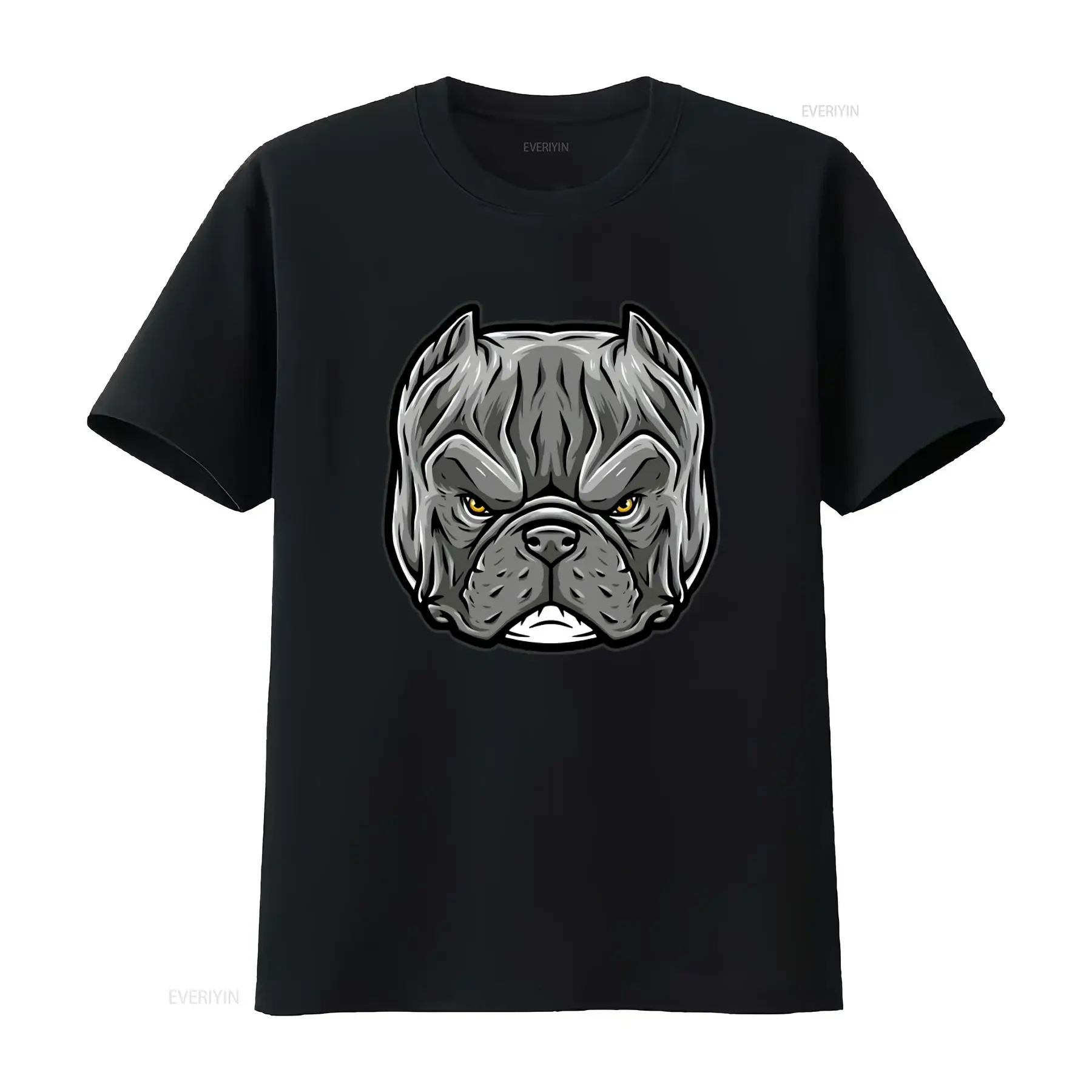 American Exotic Bully Pit Bull Print T Shirt for Fashion Streetwear vintage Washed graphic Casual Stylish Comfortable