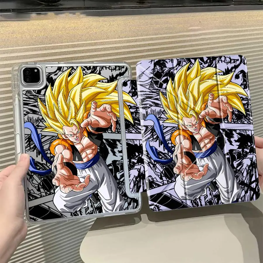 

Dragon Ball Super Saiyan 3 Y-Fold Holder Cover Tablet Case For iPad Pro 11th 10th 9th 8th 7th 12.9inch Air 4 5 M3 M2 1 2 M4