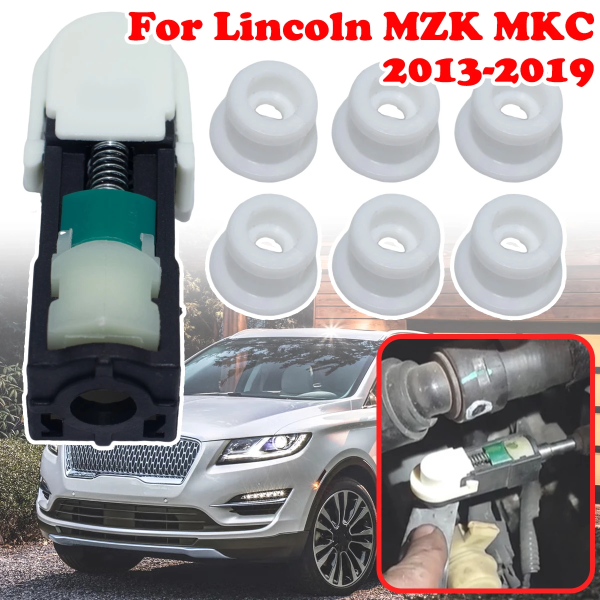 شيفتر جلبة طقم تصليح لينكولن MZK MKC 2013 2014 - 2019 التحول كابل الربط كم الضابط موصل نهاية كاب KV6Z7K340A #1