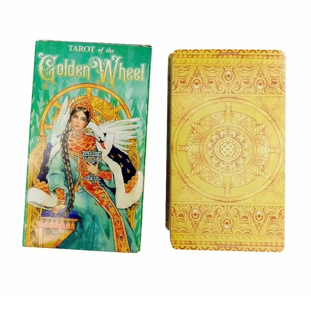 78 Tarot of the Golden Wheel Rider Waite Table Deck Board Game Party Tarot Cards