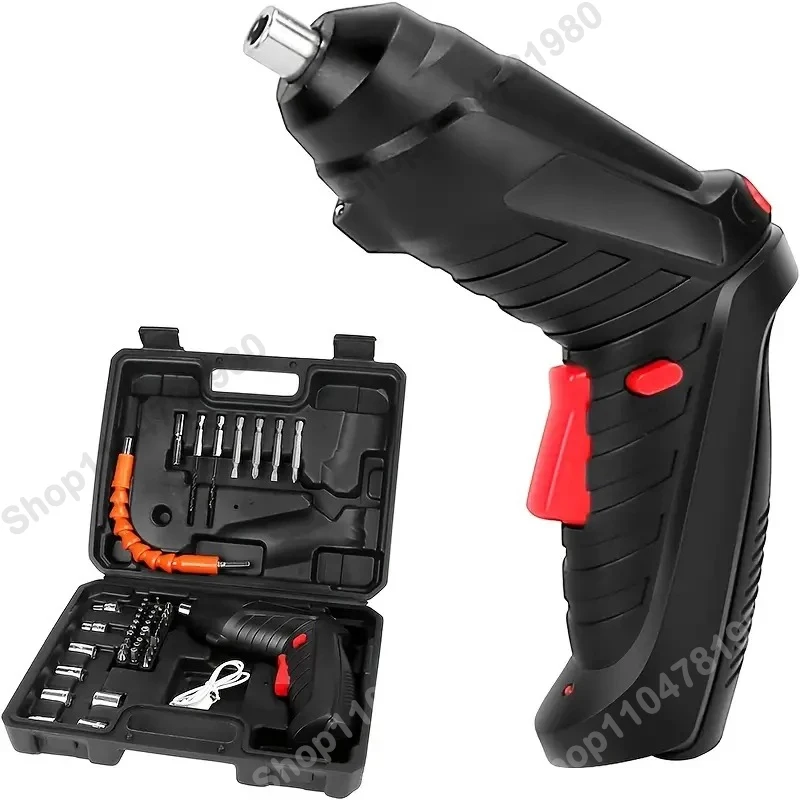 

1800mAh 4.2V Mini Electric Drill Cordless Power Tools Set Household Maintenance Repair Lithium Battery Household Screwdriver