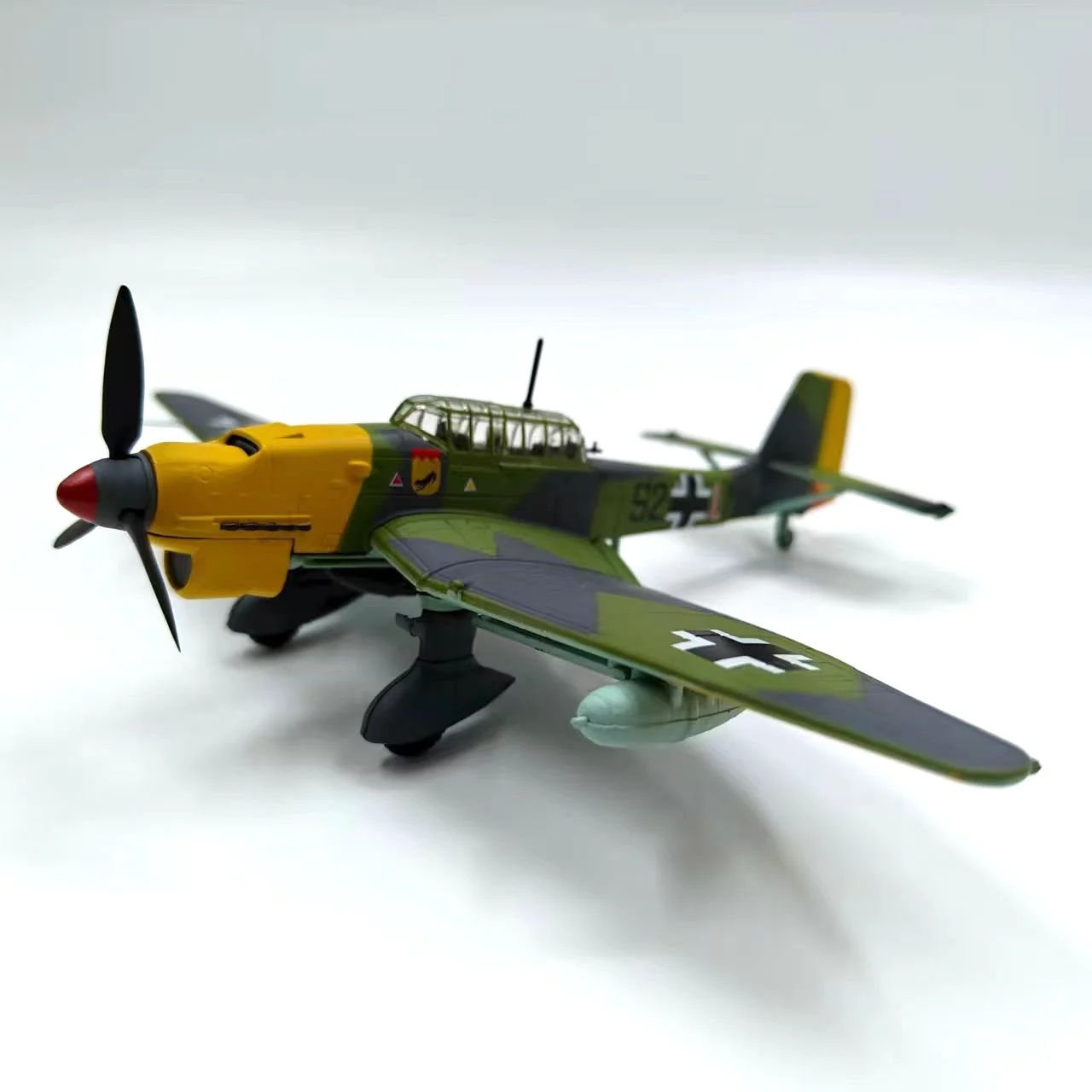Modèle d'avion en alliage moulé sous pression, échelle 1:72, bombardier de plongée allemand JU87 Stuka, jouet de collection, cadeau, affichage Souvenir, ornement