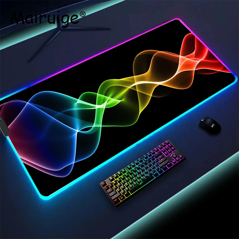 

Коврик для мыши с электрическим током и RGB-подсветкой, коврик для мыши Republic of Gamers, аксессуары для ПК, светодиодные коврики для мыши, игровые игровые коврики, расширенный коврик
