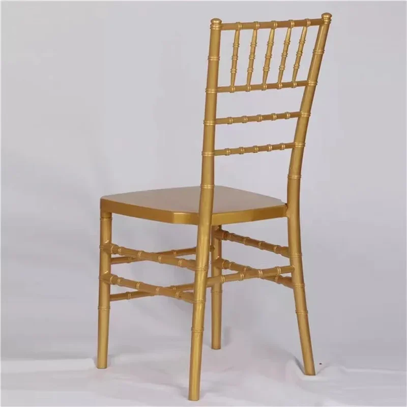 For  Gold Tiffany Resin Plastics Material  Chair For Wedding Banquet Hotel Dining Chair