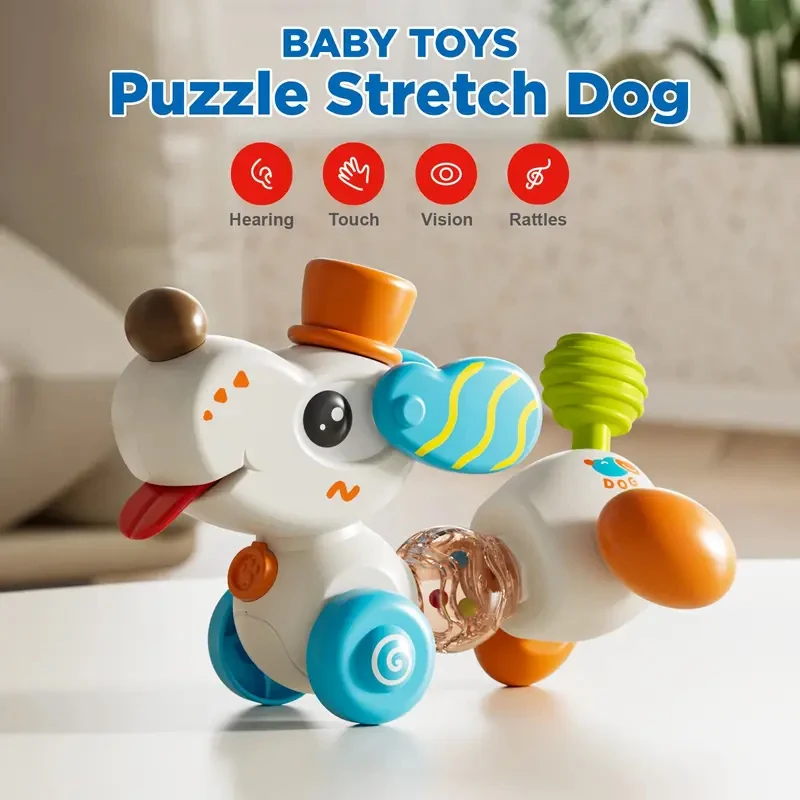 متعددة الوظائف انفصال عجلة القيادة الكلب شفط كأس تهز الجرس التعليم المبكر لعبة مهدئة تعليمية وتفاعلية #2