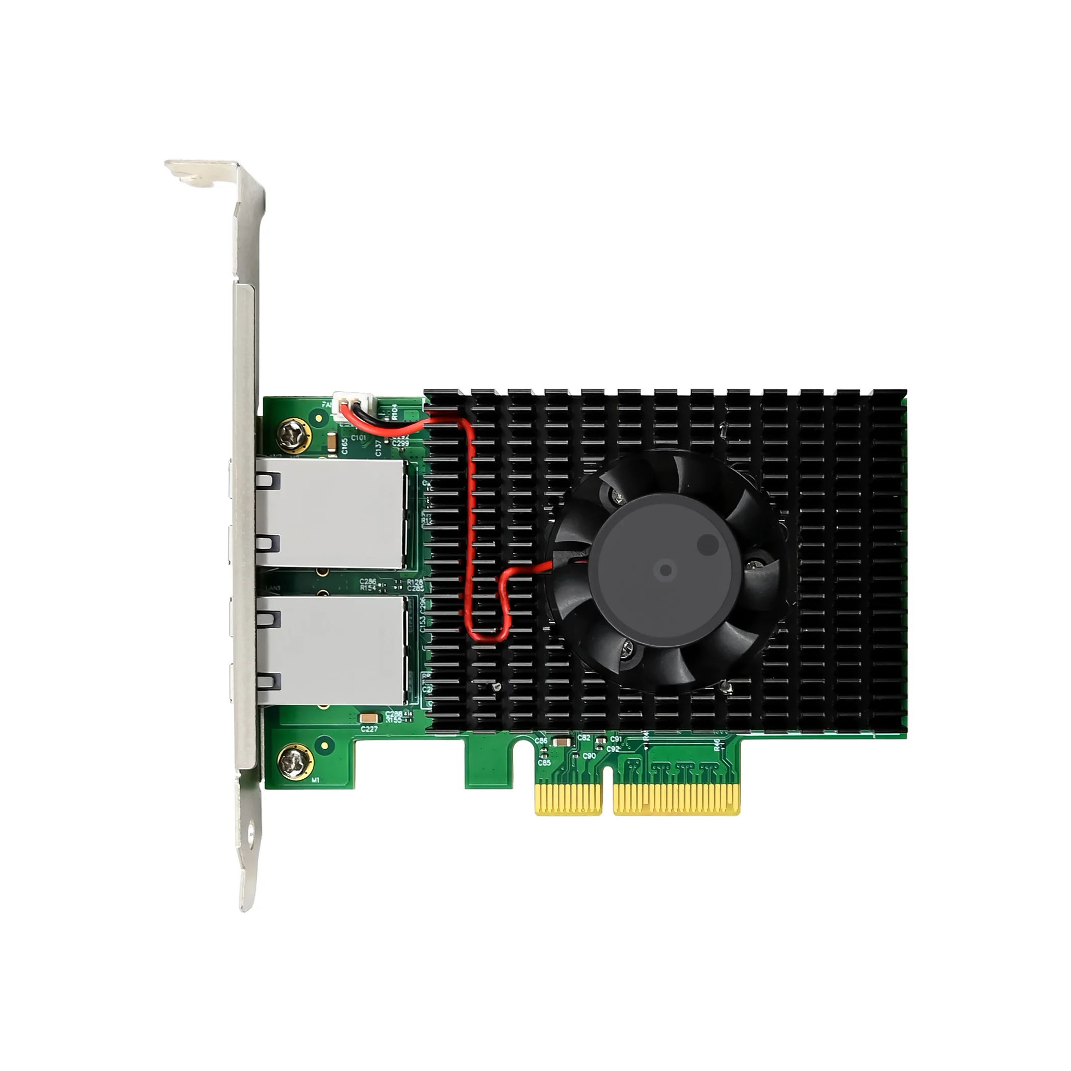 SUNWEIT ST7358 PCI Express x4 AQ107S-T2 10GbE placa Ethernet RJ45 de porta única chipset AQtion