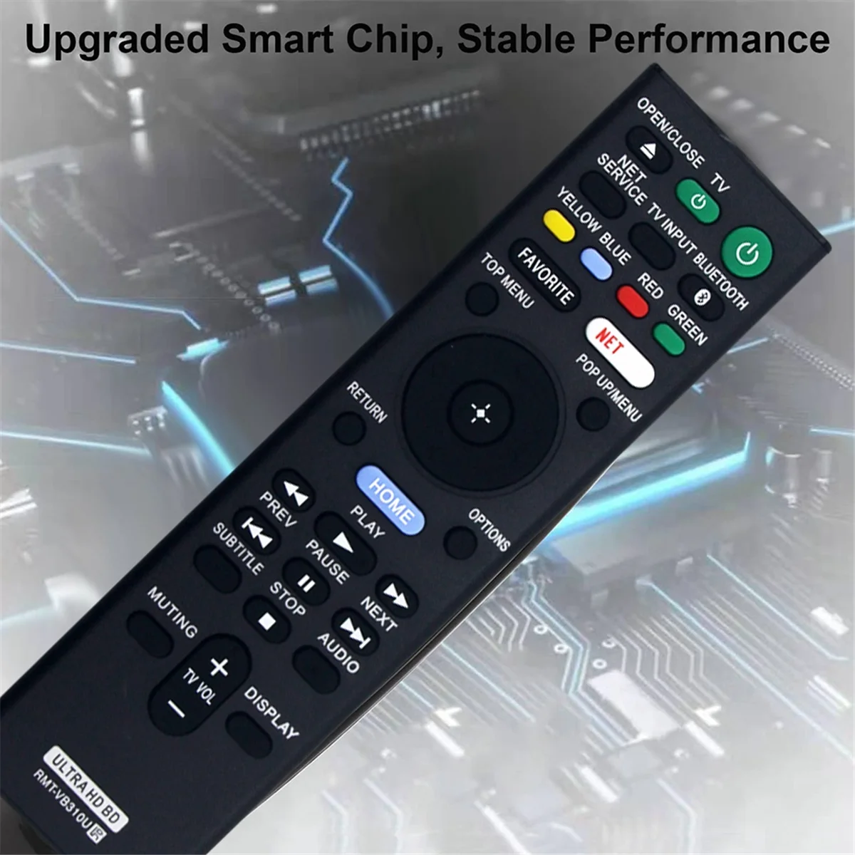 BISMZ استبدال جهاز التحكم عن بعد RMT-VB310U لسوني RMT-VB310U ULTRA HD Blu-Ray BD مشغل أقراص DVD