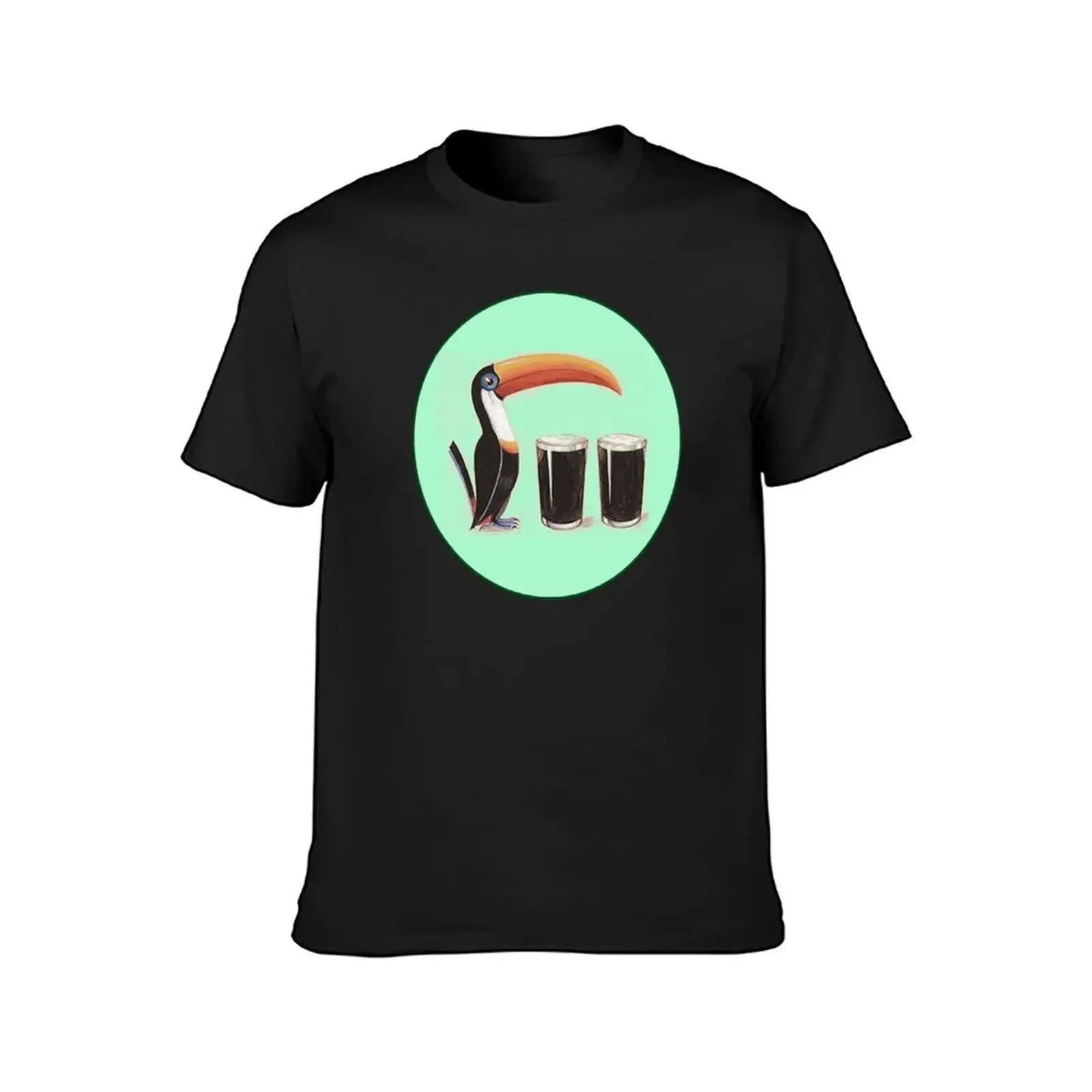 Guiness Toucan T-Shirt sweat graphic shirts hippie clothes street wear slim fit t shirts for men