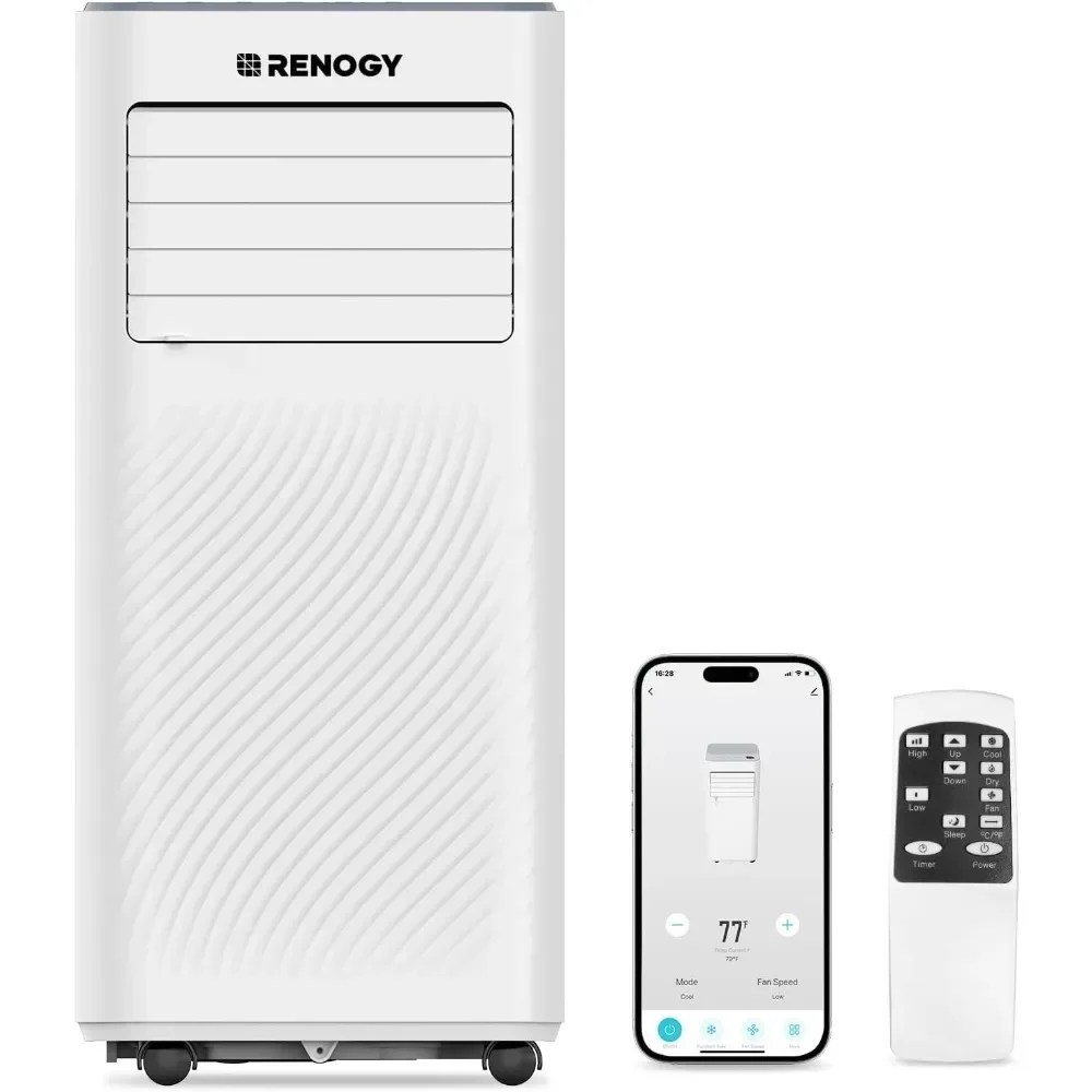 Portable Air Conditioners, WiFi Enabled, Remote Control, Cooling, Dehumidifier, Fan & Sleep Modes 4-in-1 Portab