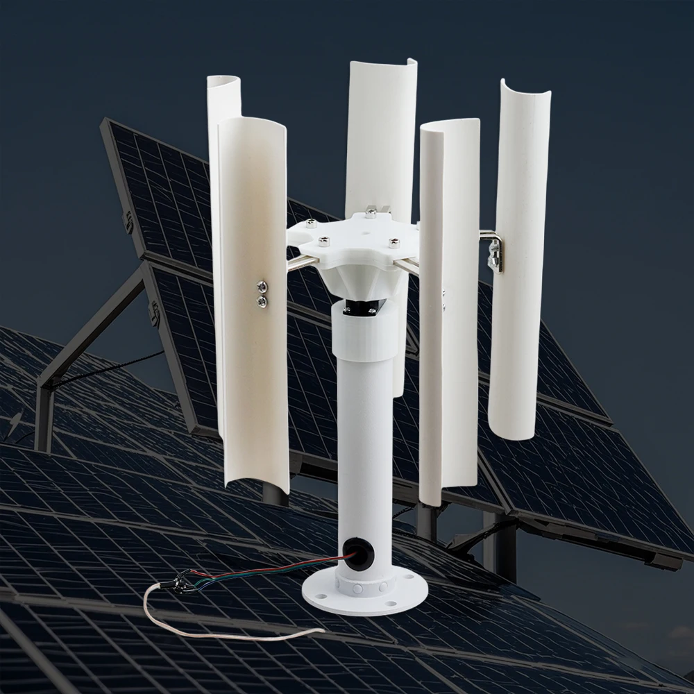 

NEW Vertical Five-blade Wind Generator Model Three-phase Permanent Magnet Brushless Generator Low-speed Windmill Portable tools