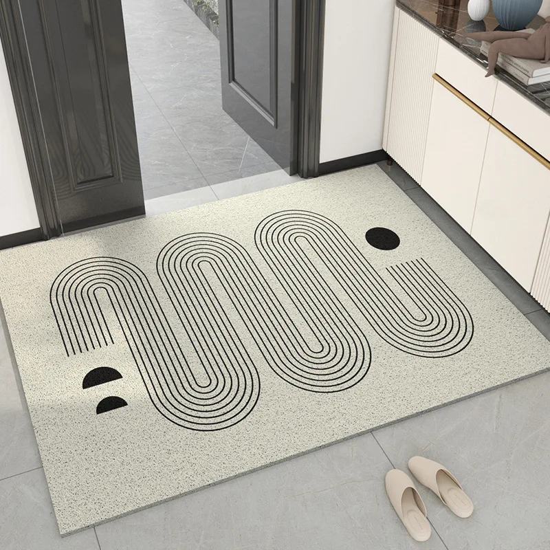 Modern Geometric Wire Loop Mat Non-Slip Quick-Drying Entrance Doormat Dirt Trapping Indoor Floor Mat