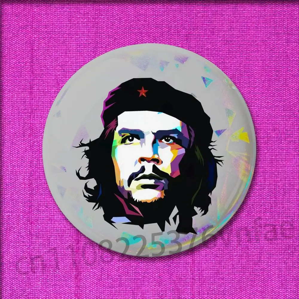 تشي غيفارا كارل ماركس شارة ل 32 مللي متر 25 مللي متر 44 مللي متر 75 مللي متر 58 مللي متر دبوس مستدير بروش شارة غطاء الديكور