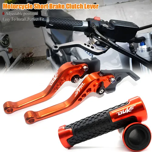 Para 125Duke 200Duke 250Duke 390Duke RC125 RC200 RC390 RC 125 200 250 390 Duke palanca de embrague de freno corto para motocicleta mango