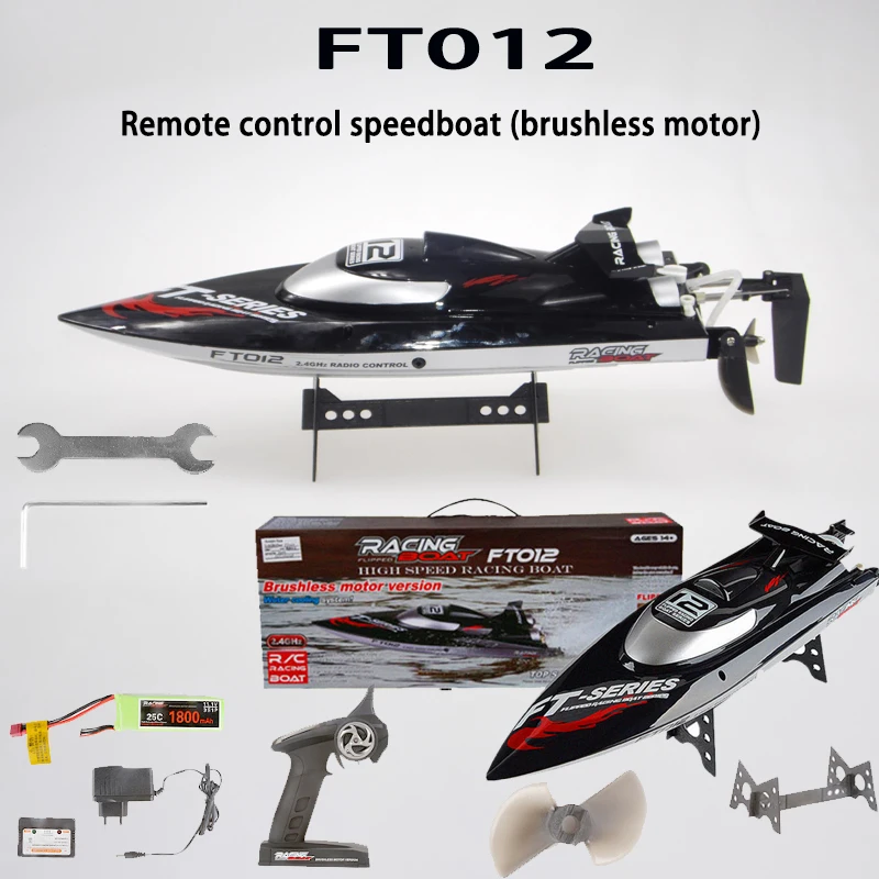 New FEILUN FT012 RC Boats for Adults Brushless 2.4G 50KM/H High Speed Racing RC Boat Radio Control Boat Remote Controlled Submar