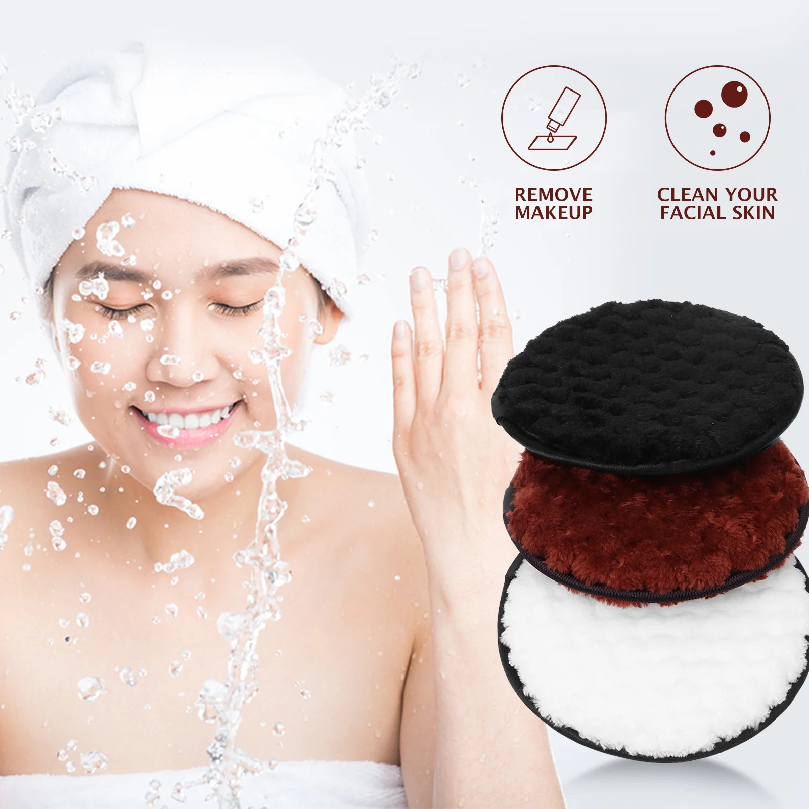 6 個のフェイススキンケアパフ優しい角質除去フェイシャルクリーニングスポンジディープポアクレンジングオイルコントロールメイクアップ除去パフフェイス