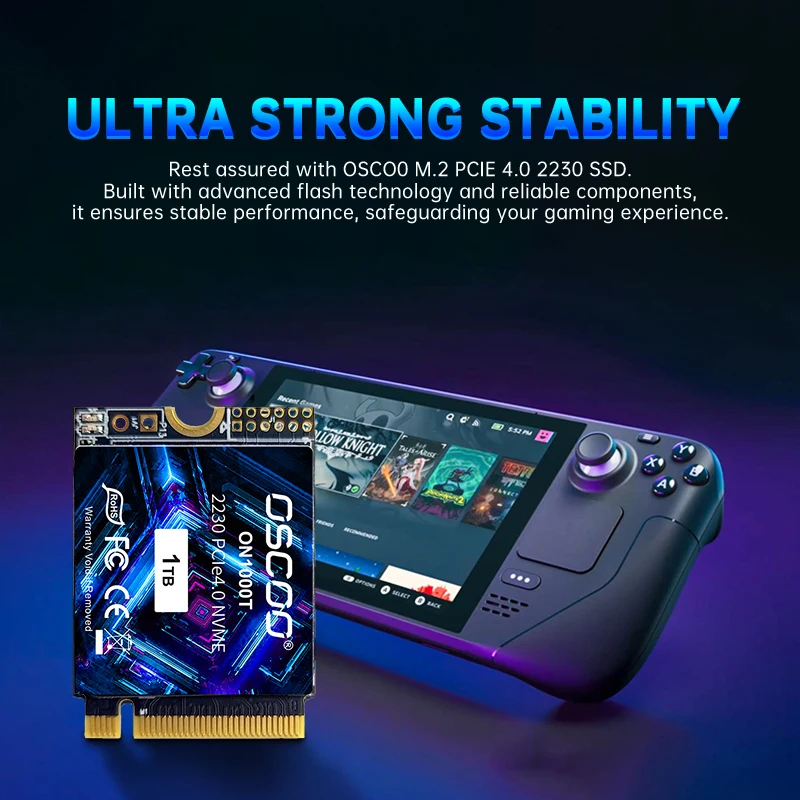 OSCOO ミニSSD 1TB M.2 2230 NVMe PCIe Gen4.0x4 SSD 512GB 3D NAND
