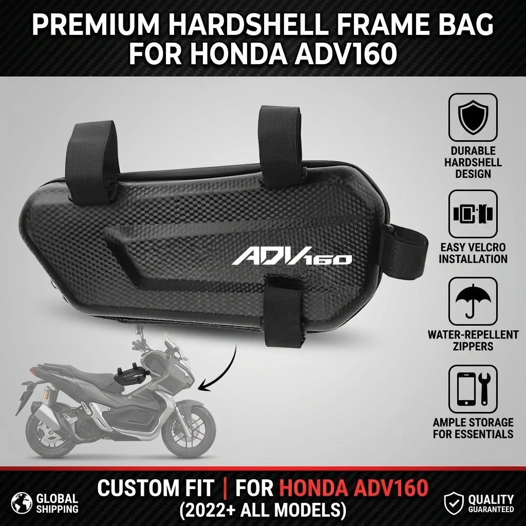 EVA Hard Shell Thickened Fabric Motorcycle Storage Bag Side Bag With LOGO For Honda ADV150 ADV160 ADV350 ADV 150 160
