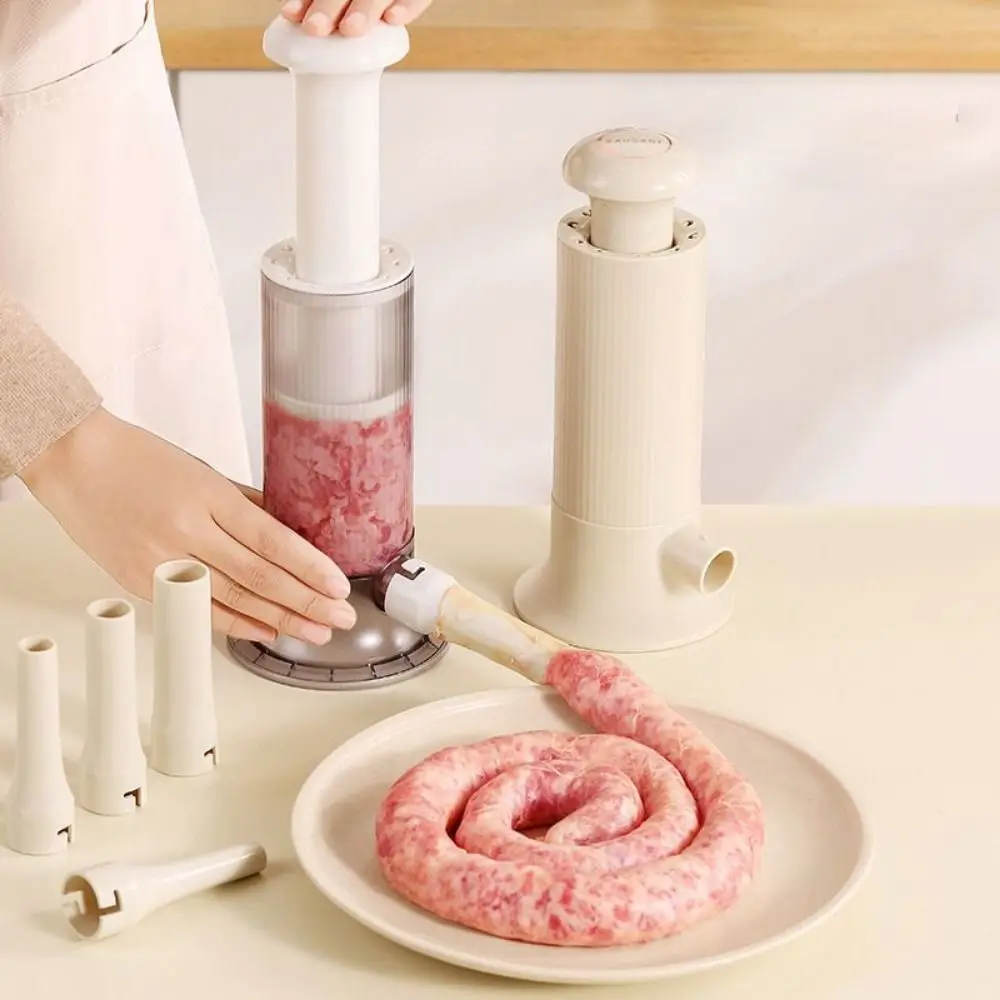 

Handmade Manual Sausage Meat Stuffer Large Capacity Labor Saving Horizontal Sausage Maker Manual Sausage Meat Stuffer