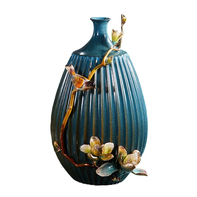 Dekorationen für Zuhause, Desktop-Blumenarrangement, kreative personalisierte Vase, Keramikornament
