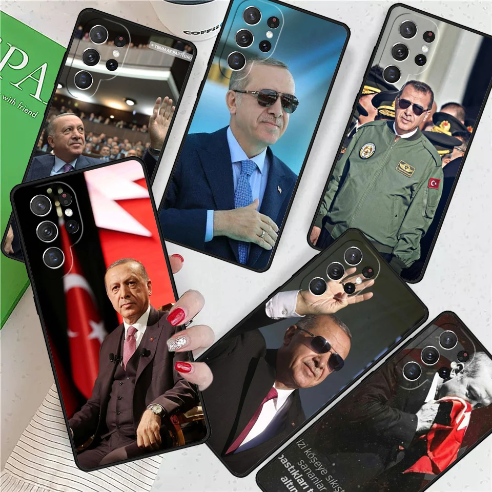 President Turkey Recep Tayyip Erdogan For Samsung Galaxy S24 Ultra S21 S22 S8 S9 S10 5G Note 10 20 Plus FE S23 Phone case Cover