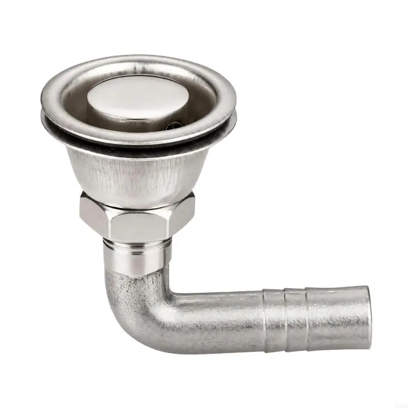 Marine Vent Fitting Stainless Steel 90 Degree Hose Vent Part with 16 mm 5/8 Inch Size Reference for Boat X37F