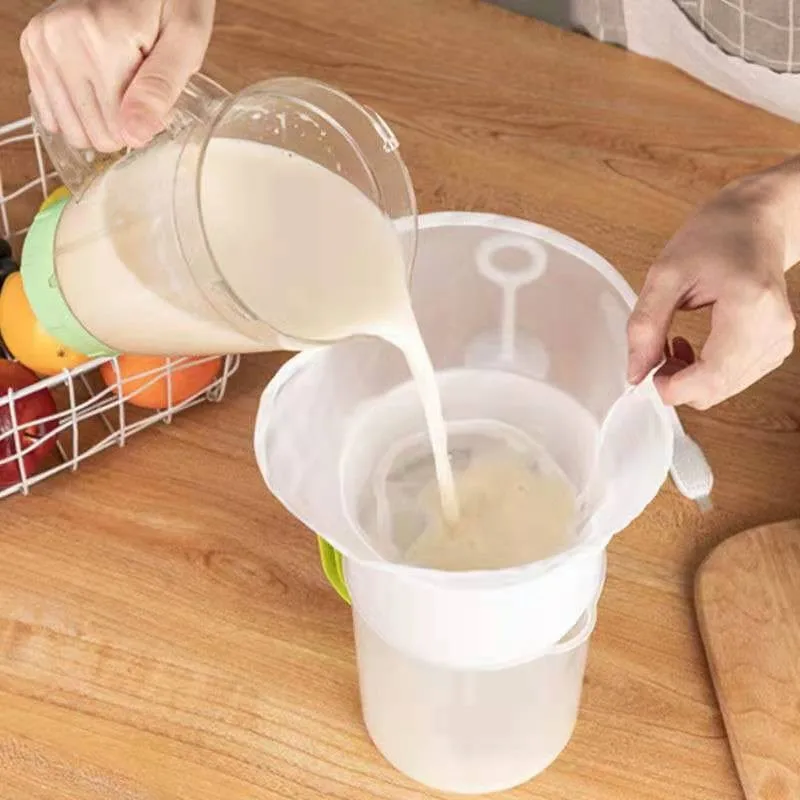 

Reusable Cheese Cloth Bags-Fine Mesh Strainer for Yogurt Milk Coffee Filter Net Bag Reusable Squeeze Mesh Kitchen Tool