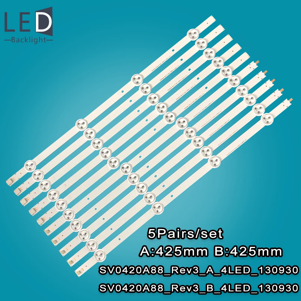 LED Backlight Strip for Panasonic SV0420A88_Rev3_A/B_4LED TX-42AS520E 42AS500E 42A400 42A400B 42AS600C