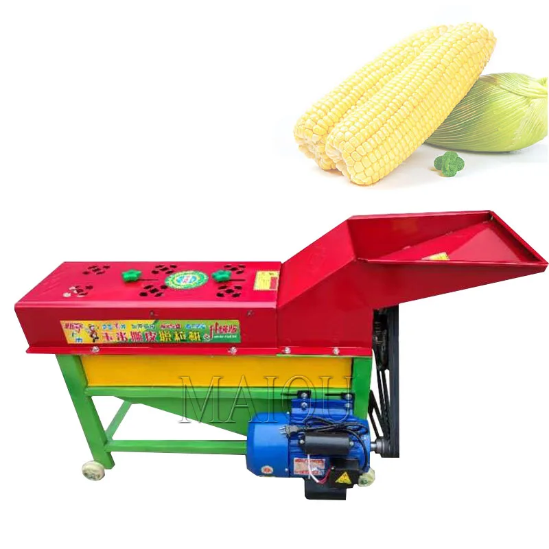 มัลติฟังก์ชั่นข้าวโพดปอกเปลือกกะเทาะข้าวโพด Dehusker เครื่องกําจัดแกลบข้าวโพด