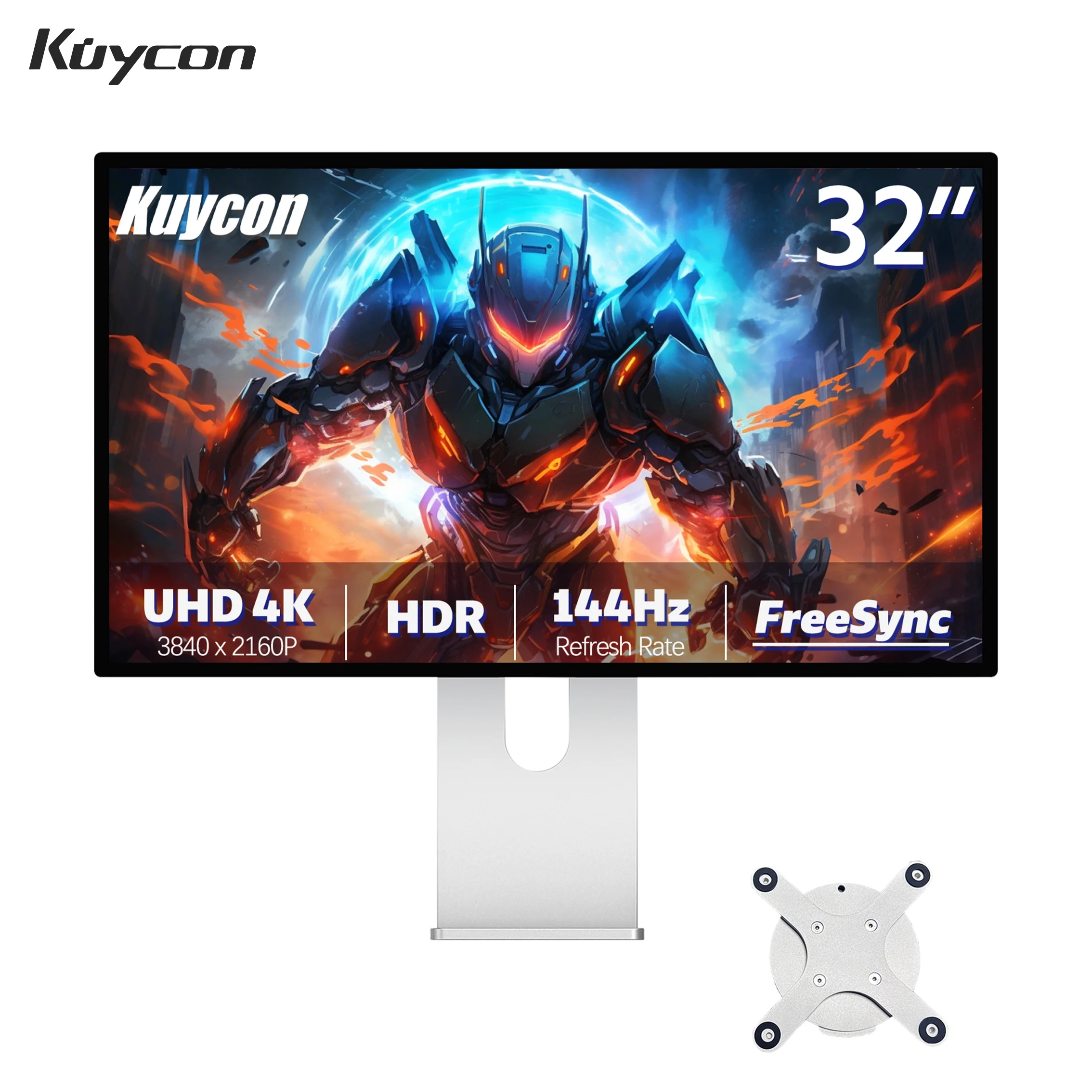 

Original Kuycon P32K Desktop Monitor Type-C HDMI Port High Refresh Rate PC Display For Design Photography Free Sync Adaptive