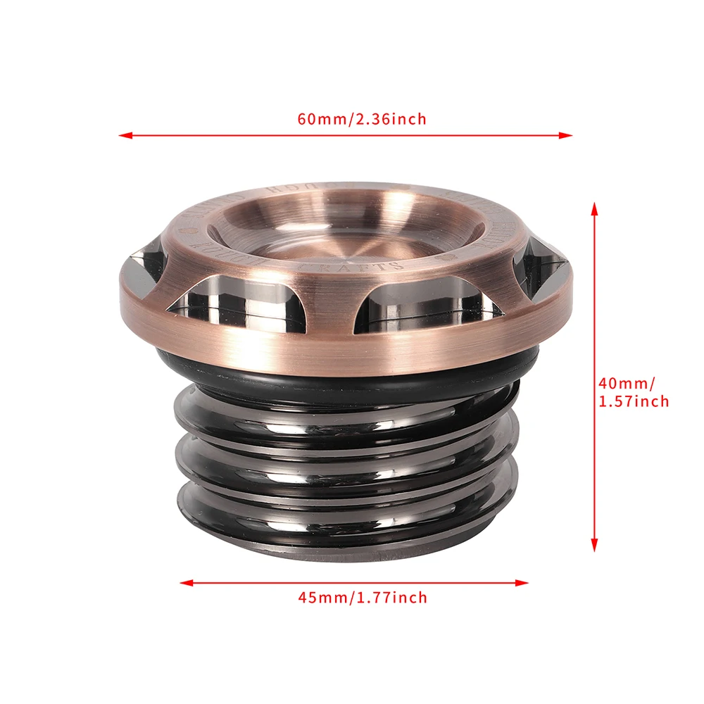 Bronze Motorcycle Oil Tank Cover Fuel Tank Screw Thread Gas Cap For Harley Sportster xl883 1200