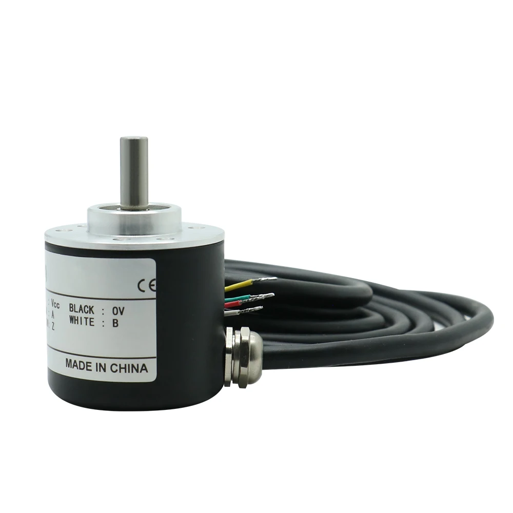 HLTNC ZSP3806 Class IP65 incremental solid axis photoelectric rotary encoder can replace Omron E6B2-CWZ6 for cnc