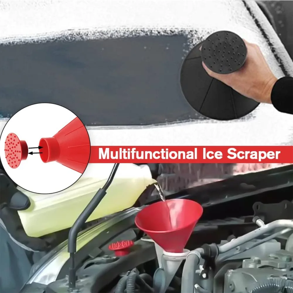 Auto Ice Scrape Funnel Car Window Glass Cleaning Tool Windshield Snow Remove Shovel Cleaning Brush home Windows Glass Clean Tool