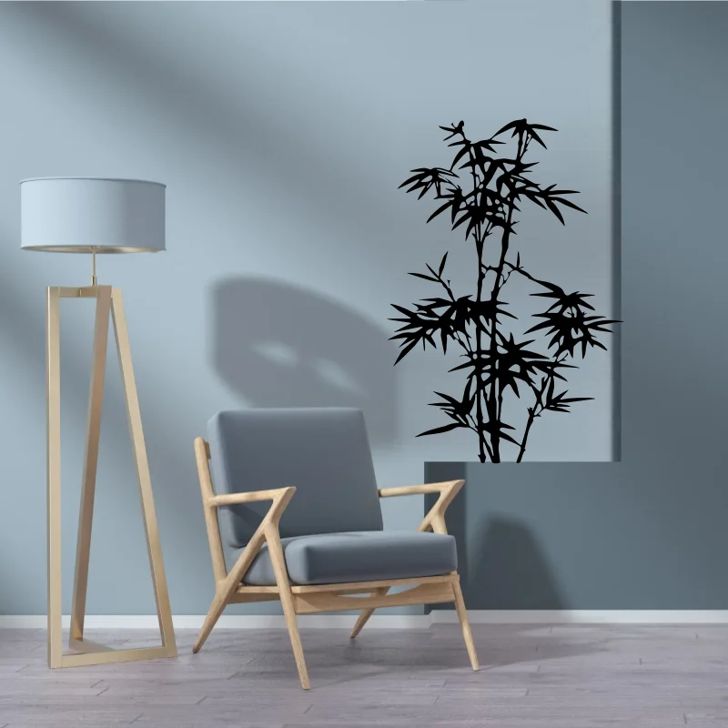 

Bamboo Tree Wall Sticker Vinyl Art Home Decor for Living Room Bedroom Office Nursery Plant Decals Removable Mural Wallpaper