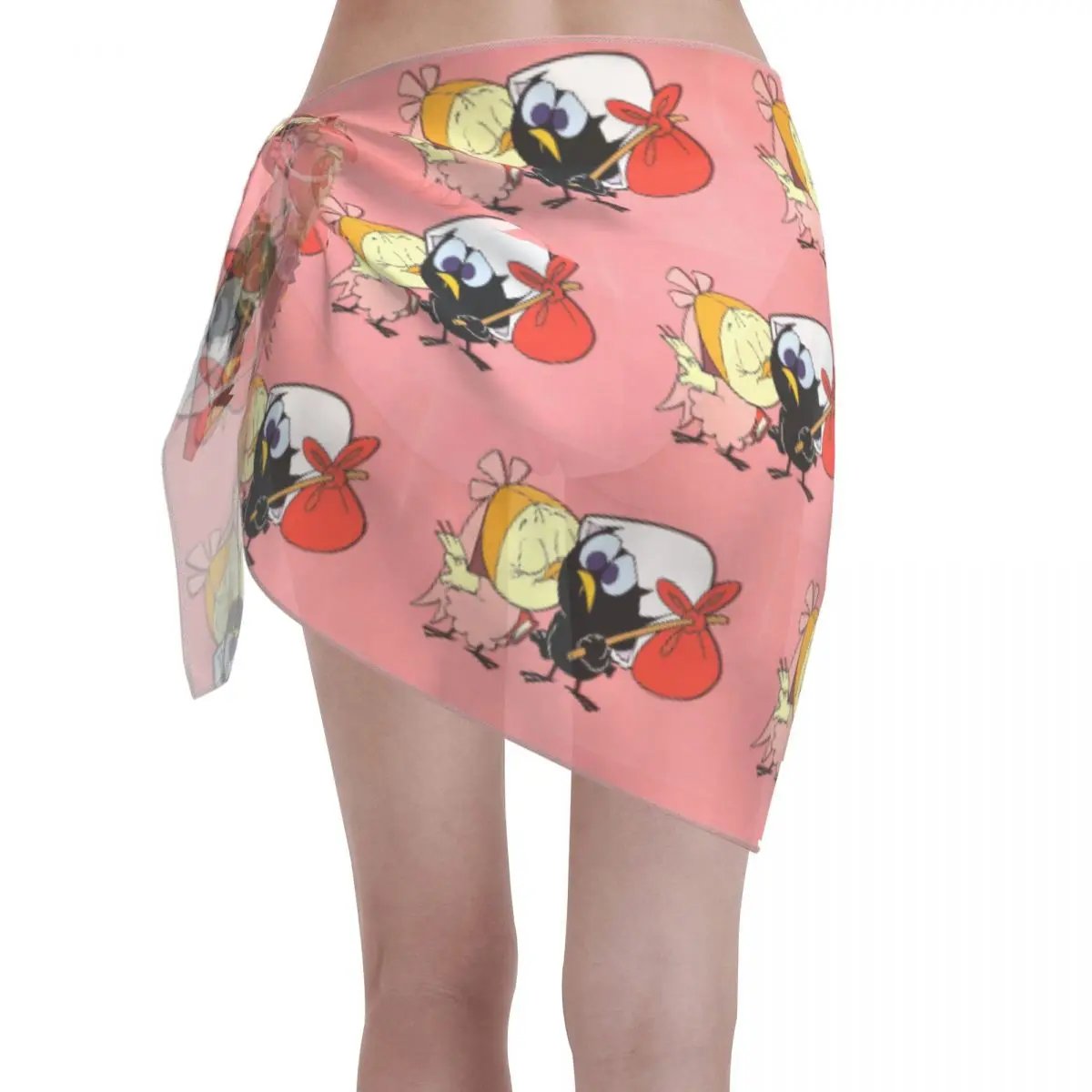 Calimeros personnalisés avec ami femmes sarongs courts enveloppe de plage impression 3D pour maillots de bain plage Bikini robe portefeuille maillot de bain couvertures