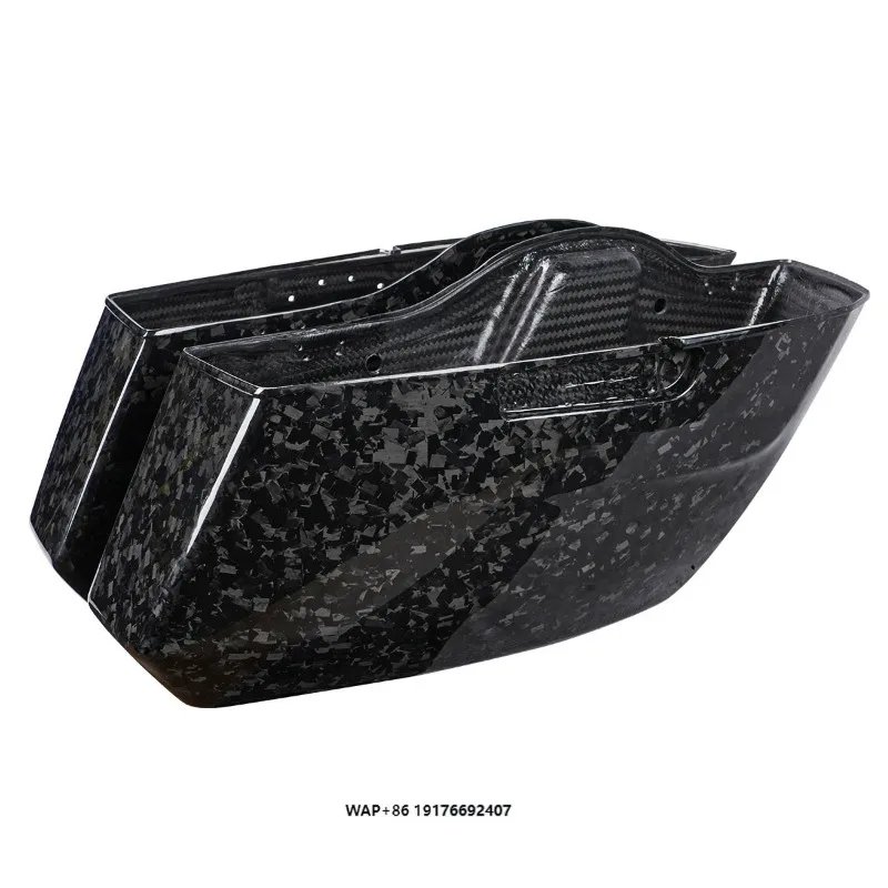 Motorcycle Side Box Lower Body Carbon Fiber Forged Carbon Glossy Fit for Touring Street Glide 2023.5-2025