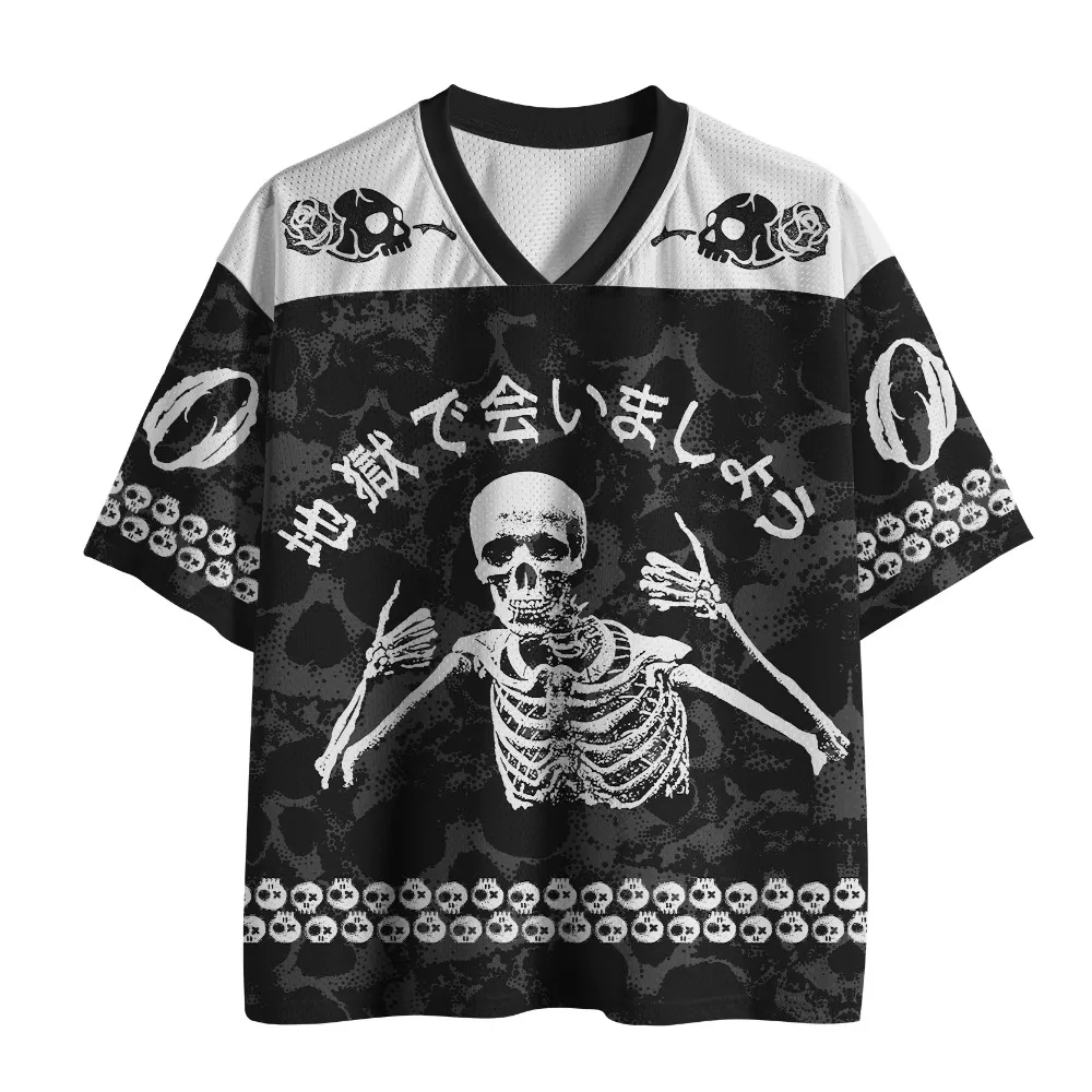 Harajuku Gothic Skull  Hell's Eye 3DP Rinted Breatha Quick-dry Men T-shirt Sport Casual  Fashiona Suitable Parent-child Clothing