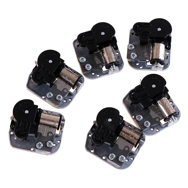 1pc 6 Styles Mechanical DIY Windup Music Box Sankyo Musical Movement+screws+key