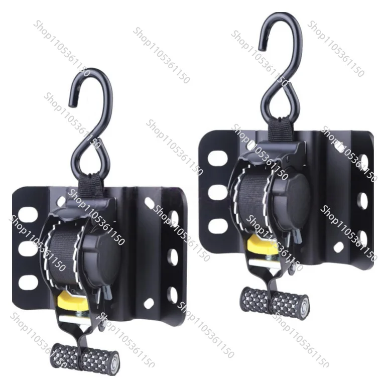 Upgraded Ultimate Retractable Ratchet Straps for   F150 2-Piece Truck Bed Ratchet Straps with Automatic Retractable Tensioner